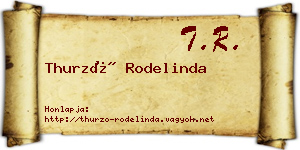 Thurzó Rodelinda névjegykártya